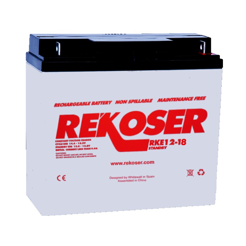 12V18Ah AGM battery RKE12-18